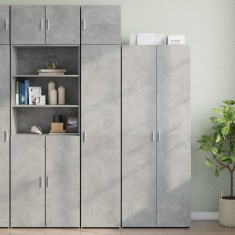 vidaXL Dulap depozitare slim gri beton 40x42,5x225 cm lemn prelucrat 3281276