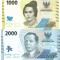 Indonezia 1 000-2 000 Rupiah rupii 2022 PW 162-163 Eroii Nationali UNC