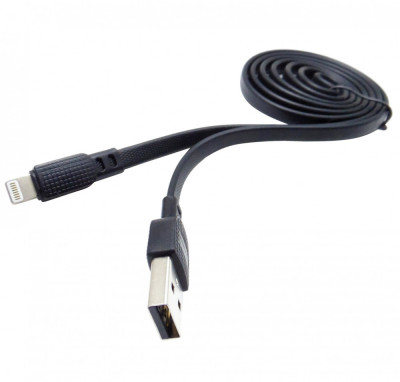 Cablu date/incarcare Golf Space L02, Lightning la USB, 1m lungime, negru foto