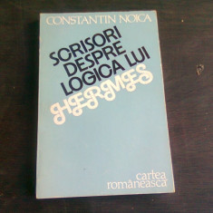 SCRISORI DESPRE LOGICA LUI HERMES , Constantin Noica , 1986