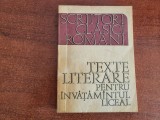 Texte literare pentru invatamantul liceal vol.1