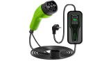 &Icirc;ncărcător portabil Qoltec pentru EV 2-&icirc;n-1 Type2 cu reglare | 3,5 kW | 230 V | LCD | Portabil | Wallbox | 5 m