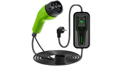 &amp;Icirc;ncărcător portabil Qoltec pentru EV 2-&amp;icirc;n-1 Type2 cu reglare | 3,5 kW | 230 V | LCD | Portabil | Wallbox | 5 m foto