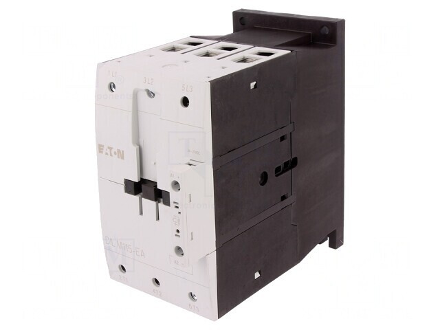 Contactor 3-poli 24VDC 115A pentru șină DIN