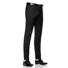 Pantaloni barbati slim negri PT1858