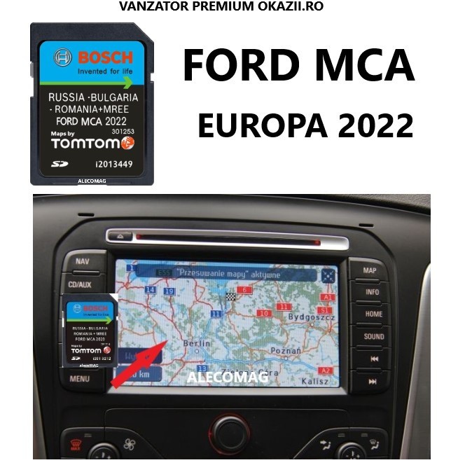 Scheda SD Navigazione GPS Europa V12 2022 Compatibile Con Ford MCA