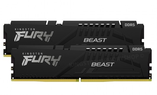 Memorie DDR Kingston FURY Beast DDR5 64 GB, frecventa 5600 Mhz, 32 GB x 2 module, radiator, &quot;KF556C40BBK2-64&quot;