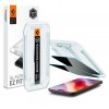 Folie de protectie Ecran Privacy Spigen GlastR EZ FIT pentru Apple iPhone 17 Air, Sticla Securizata, Full Glue, Set 2 bucati