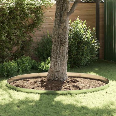 vidaxl Margine pentru gazon 10 pcs Gri 14 x 100 cm Oțel 42008615 foto