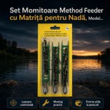 Set Momitoare Method Feeder cu Matriță pentru Nadă, Model 170308