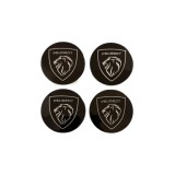 Set 4 capace jante aliaj Peugeot, Negru, 60mm jante aliaj