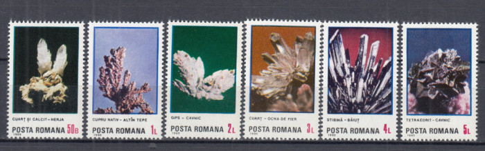 ROMANIA 1985 LP 1143 FLORI DE MINA SERIE MNH