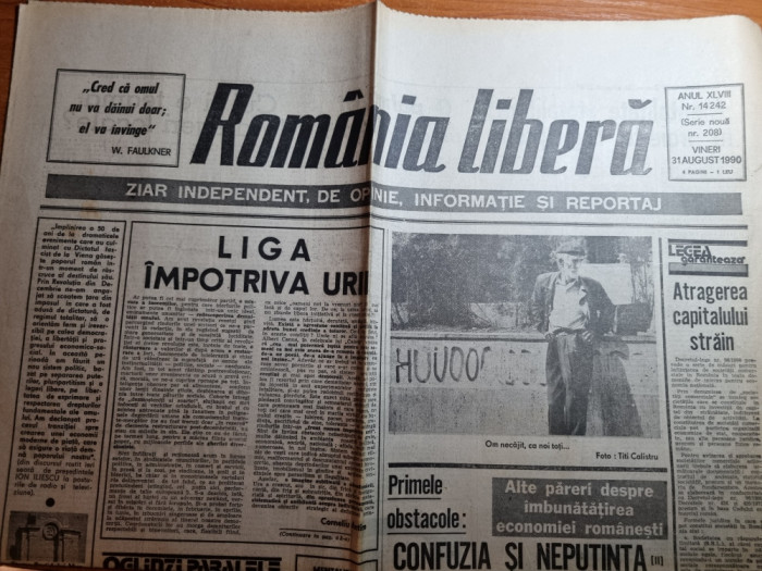 romania libera 31 august 1990 -art. cernavoda ,cernobalul de langa noi