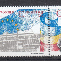 ROMANIA1999 LP 1483 -50 DE ANI INFIINTARE CONSILIUL EUROPEI SERIE CU VINIETA MNH