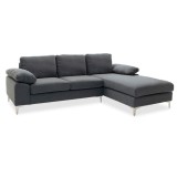 Cumpara ieftin Coltar Stanga Cohen Gri Inchis 240x159x83 cm