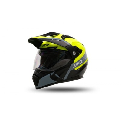 Casca enduro/ATV Ufo Aries, culoare negru/galben, marimea S Cod Produs: MX_NEW HE13500DKS foto