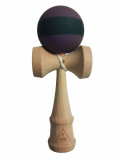 Cumpara ieftin Kendama profesionala, Bila din lemn cu strat de silicon, Mov inchis, 29KD