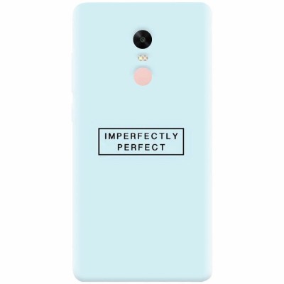 Husa silicon pentru Xiaomi Redmi Note 4, Imperfectly Perfect foto