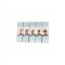 Set 5 martisoare tip brosa cu diferite modele colorate pentru 1 si 8 martie
