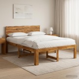 Cumpara ieftin Cadru de pat dublu cu spatar ROSTOCK natural 160 x 200 cm