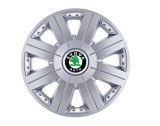 Cumpara ieftin Set 4 capace roti Cosmos cromat R16 pentru gama auto Skoda, Autohelix MSA