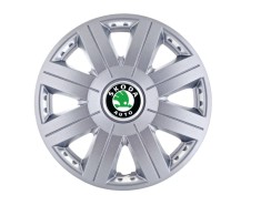 Set 4 capace roti Cosmos cromat R16 pentru gama auto Skoda