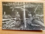 H413-I-WW1-Carte Postala veche document-Militari in transee bombardate- 1 Razboi mondial Germania, stare buna: 14/ 9 cm.