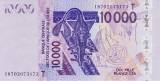 Bancnota Statele Africii de Vest 10.000 Franci 2018 - P818T UNC ( Togo )