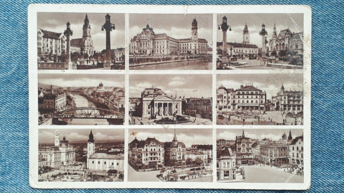 24 - Oradea Nagyvaradi reszletek / carte postala mozaic / Nagyvarad