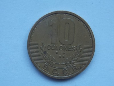 10 COLONES 1995 COSTA RICA foto