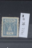 TS23 - Timbre serie Polonia - 1922 75f - **