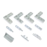 Set accesorii plasa insecte / tantari + coltare, plastic, alb