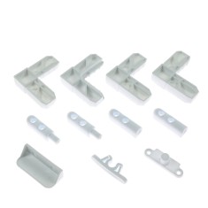 Set accesorii plasa insecte / tantari + coltare, plastic, alb
