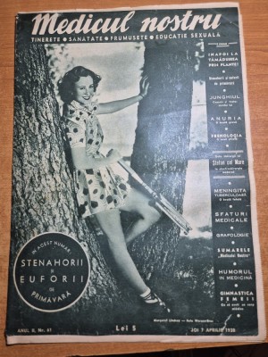 revista medicul nostru 7 aprilie 1938 foto