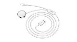 Joyroom 2in1 &Icirc;ncărcător wireless Qi pentru Apple Watch / USB - cablu Lightning 1,5 m, alb (S-IW002S)