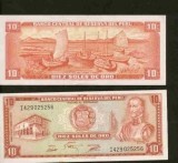 Bnk bn Peru 10 soles de oro 1975 vf