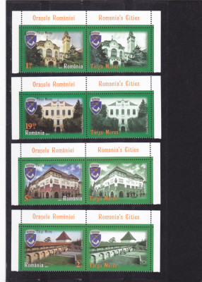 ROMANIA 2021 - ORASELE ROMANIEI-TARGU MURES, VINIETA 1, MNH - LP 2337 foto