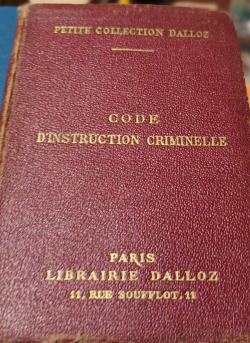 CODE D INSTRUCTION CRIMINELLE