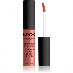 NYX Professional Makeup Soft Matte Lip Cream ruj lichid mat, cu textură lejeră culoare 19 Cannes 8 ml