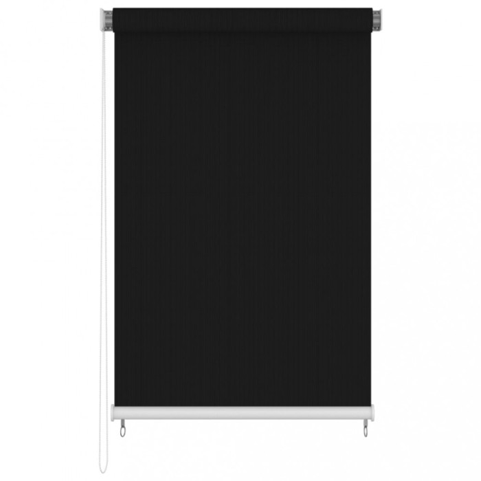 Jaluzea tip rulou de exterior, negru, 180x230 cm