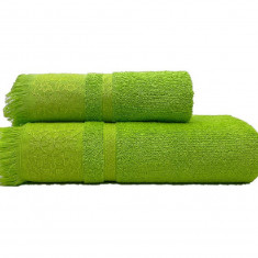 Set 2 Prosoape Espinoza Verde 50x100 si 70x140 cm (Bumbac 100%)