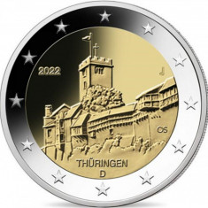 !!! GERMANIA - 2 EURO 2022 , COMM. THURINGEN , D - KM NEW - UNC / DIN ROL