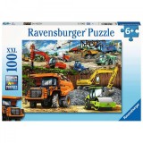 Cumpara ieftin Puzzle Vehicule De Constructii, 100 Piese, Ravensburger