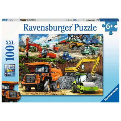 Puzzle Vehicule De Constructii, 100 Piese foto