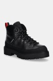 Tommy Jeans pantofi TJM HIKING BOOT WL barbati, culoarea negru, EM0EM01491