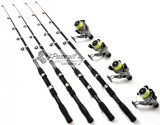 Set 4 Lansete Telescopice WIND BLADE 2,4m Cu 4 Mulinete CB640 Fir Cadou