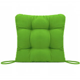 Perna decorativa pentru scaun de bucatarie sau terasa, dimensiuni 40x40cm, culoare Verde, Palmonix