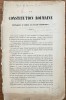 Carte Veche Ion Heliade Radulescu La Constitution Roumaine Expliquee 1850, Bibliofilie