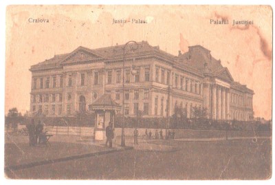 SV * Craiova * TRIBUNALUL * 1939 * tip sepia foto