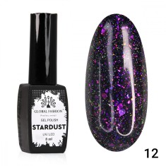 Oja semipermanenta Stardust, reflectorizant, Global Fashion 8ml, 12